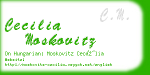cecilia moskovitz business card